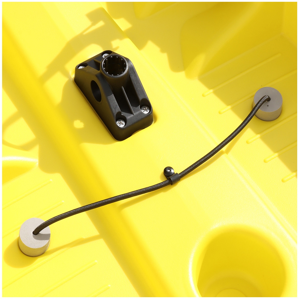 Seaflo Sit-on-Top Fishing Kayak with Built-In Wheel 10ft Yellow