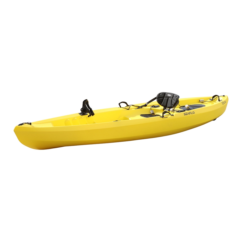Seaflo Sit-on-Top Fishing Kayak with Built-In Wheel 10ft Yellow