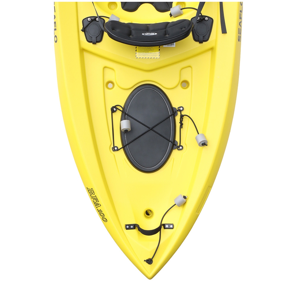 Seaflo Sit-on-Top Fishing Kayak with Built-In Wheel 10ft Yellow