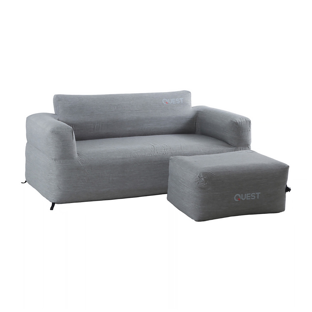 Quest 3-Seater Air Sofa with Footstool and Pump