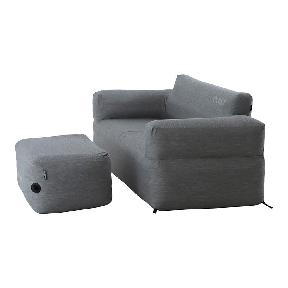 Quest 3-Seater Air Sofa with Footstool and Pump