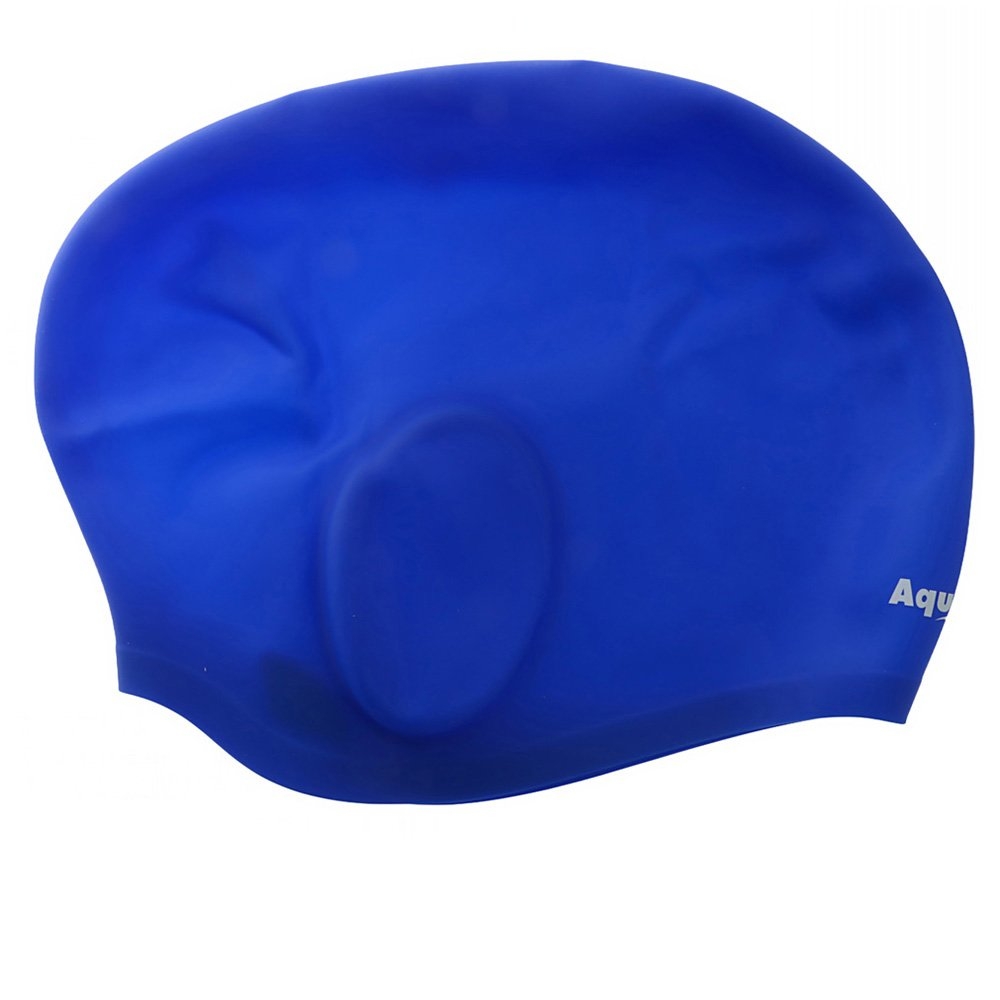 Aqualine Long Hair Silicone Swim Cap