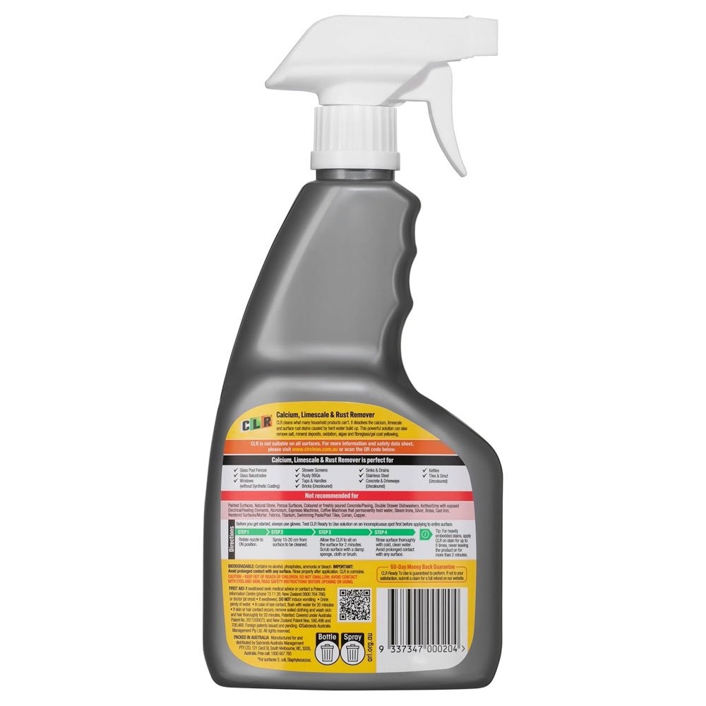 CLR Calcium Limescale and Rust Remover 750ml Spray
