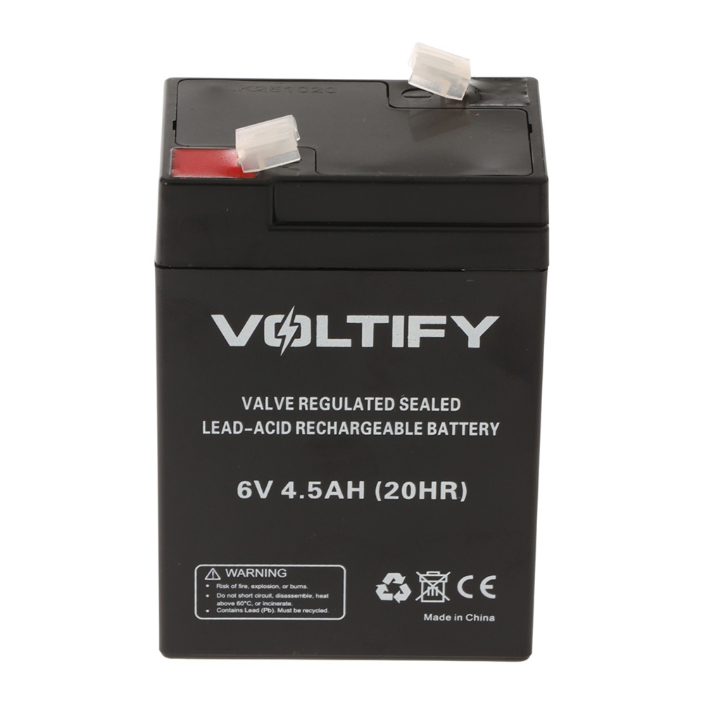 Voltify Sealed Lead-Acid SLA Rechargeable Battery 6V 4.5Ah