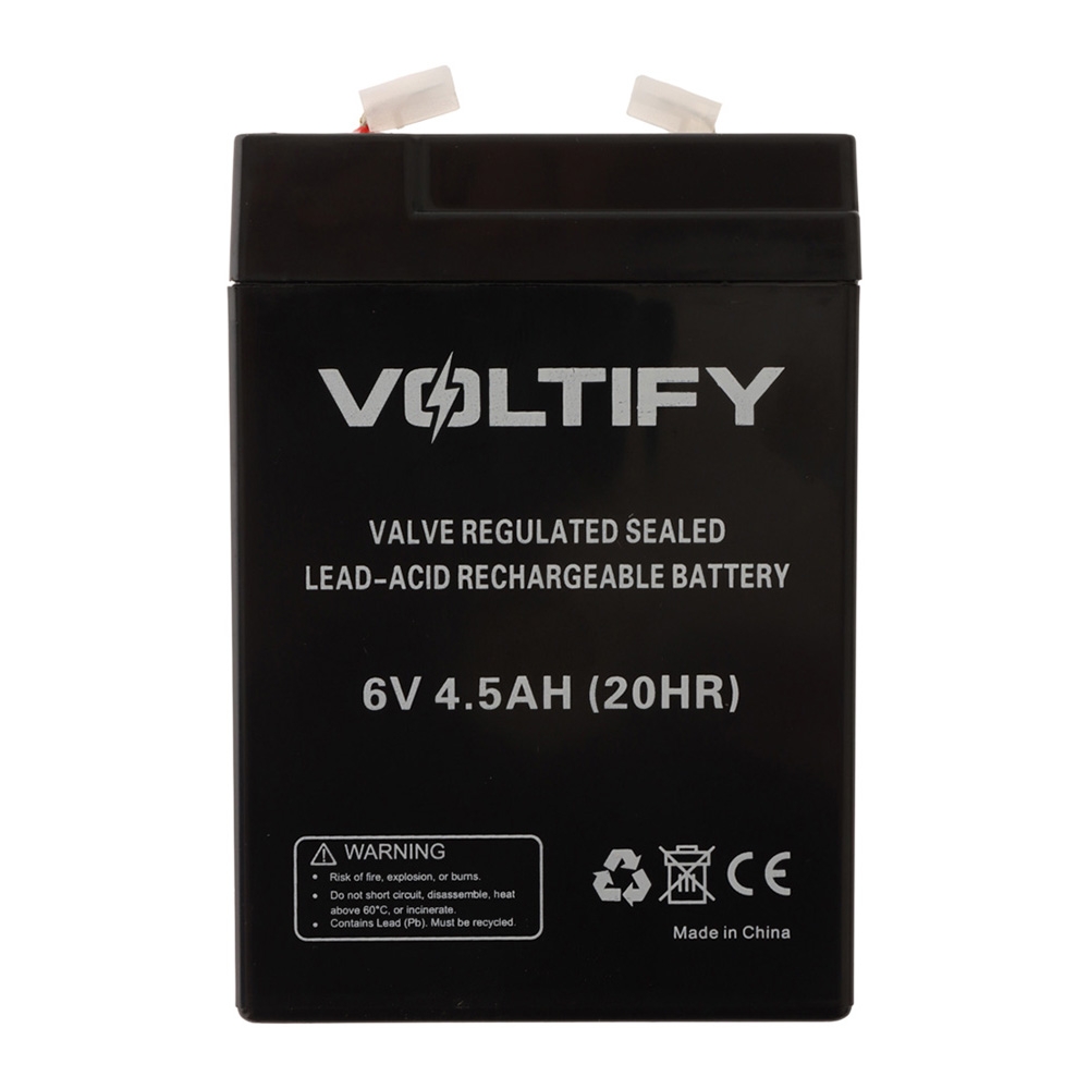 Voltify Sealed Lead-Acid SLA Rechargeable Battery 6V 4.5Ah