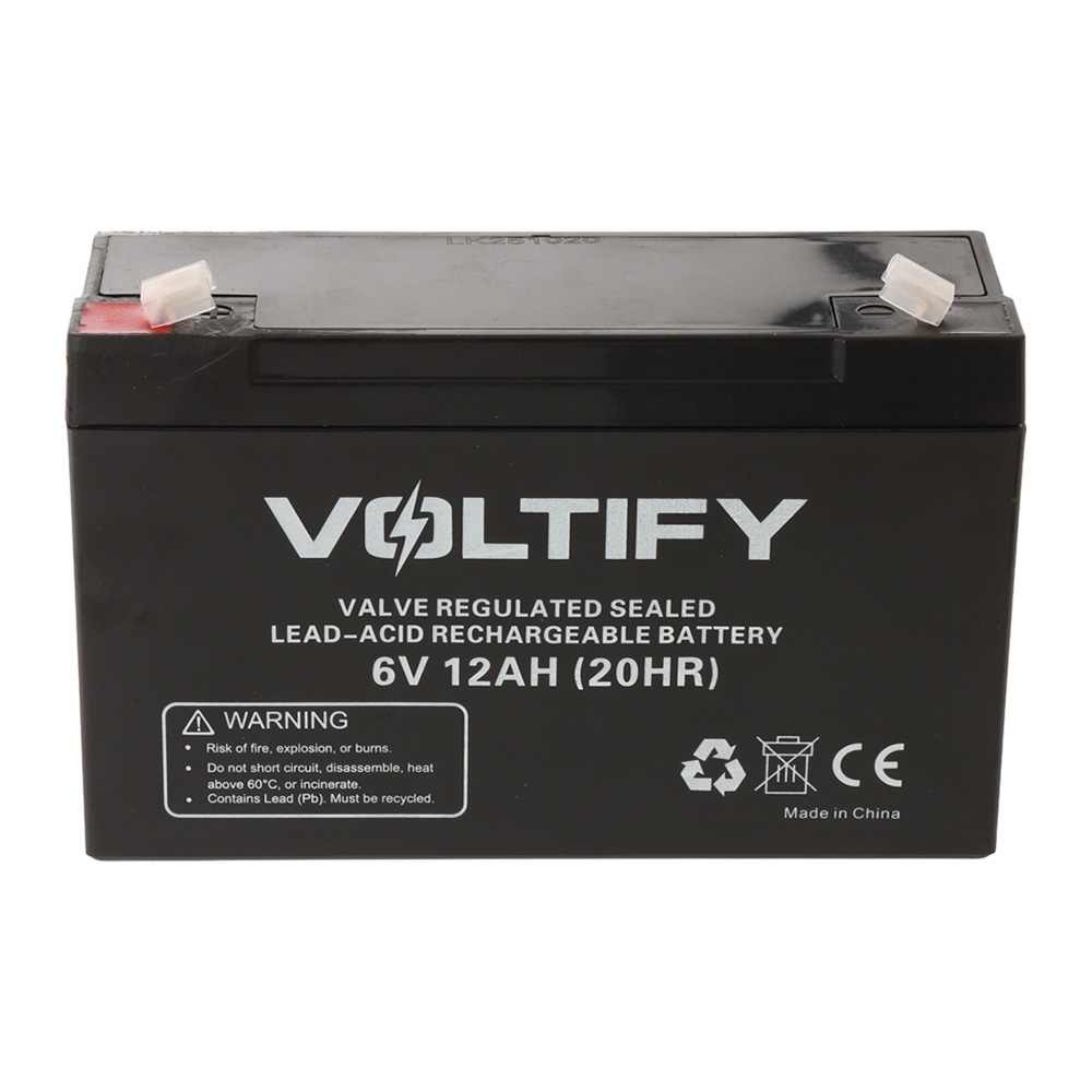 Voltify Sealed Lead-Acid SLA Rechargeable Battery 6V 12Ah