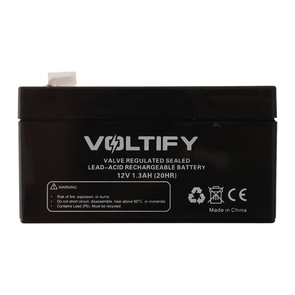 Voltify Sealed Lead-Acid SLA Rechargeable Battery 12V 1.3Ah