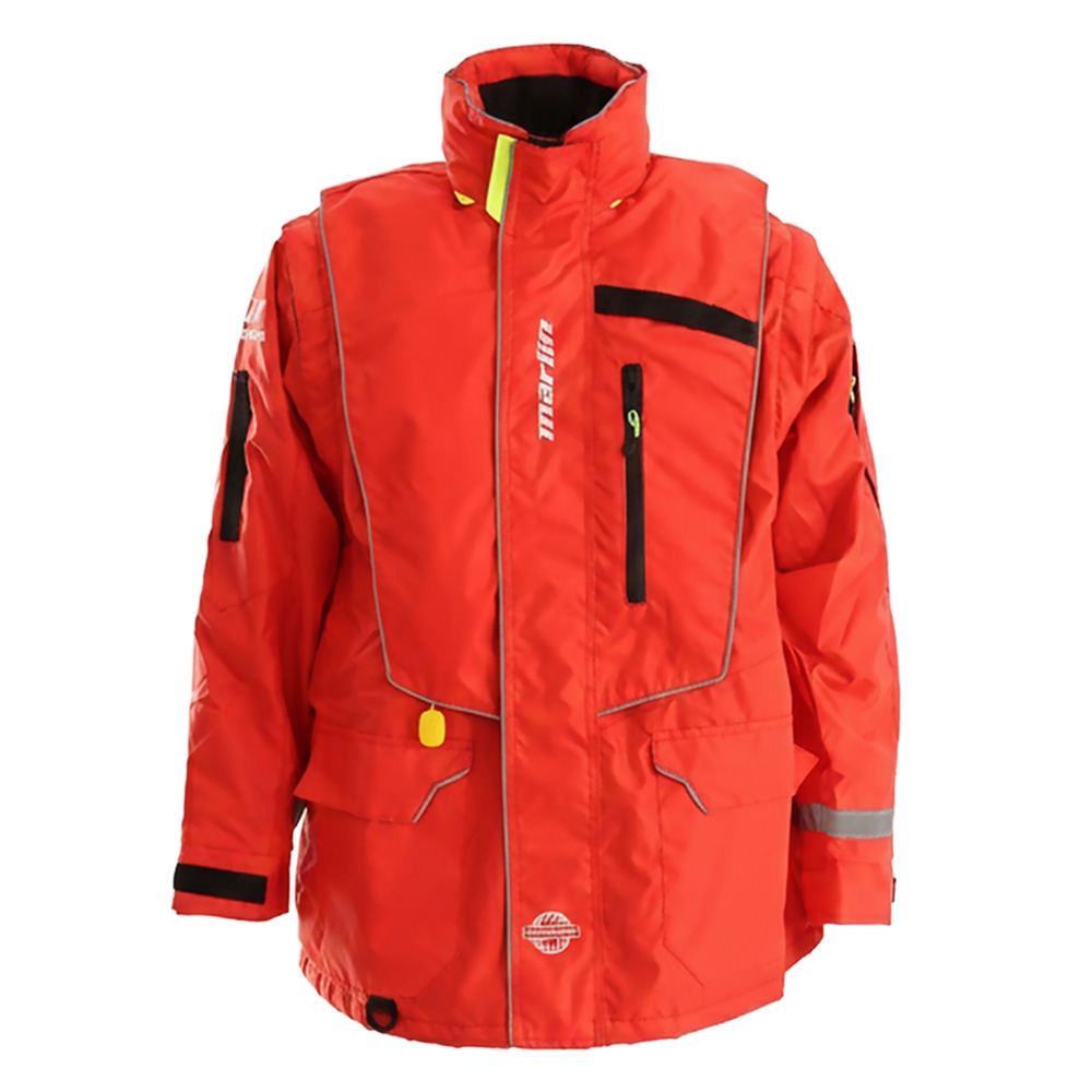 Marlin Typhoon PFD 150N Inflatable Rainwear Life Jacket Red XS/S