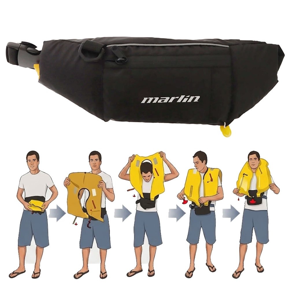 Marlin Waistbelt Manual Inflatable Life Jacket 100N