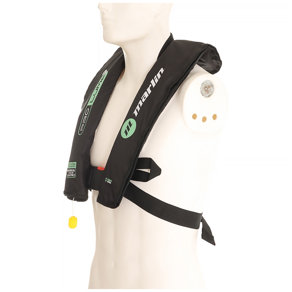 Marlin Pro Lume Level 180N Manual Inflatable Life Jacket with Neoprene Collar