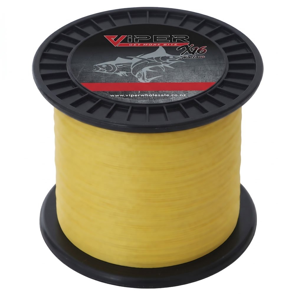 Viper Tackle X16 Maxis Premium Hollow Core Braid Hi-Viz Yellow 750m 