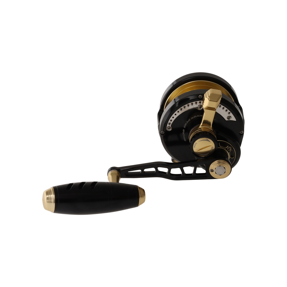 Maxel Rage 90N Narrow Jigging Reel Black/Gold