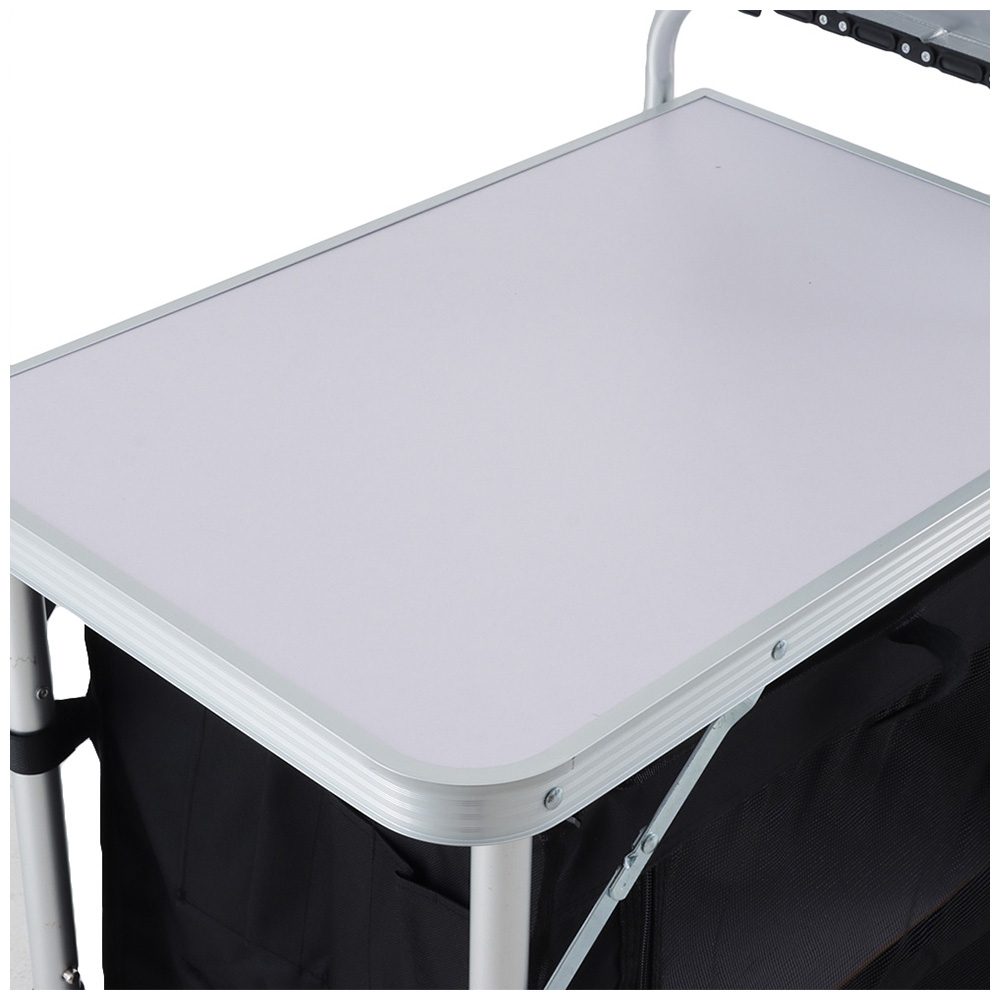 Portable Folding Camp Kitchen with Single Pantry