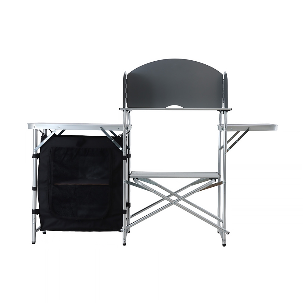 Portable Folding Camp Kitchen with Single Pantry