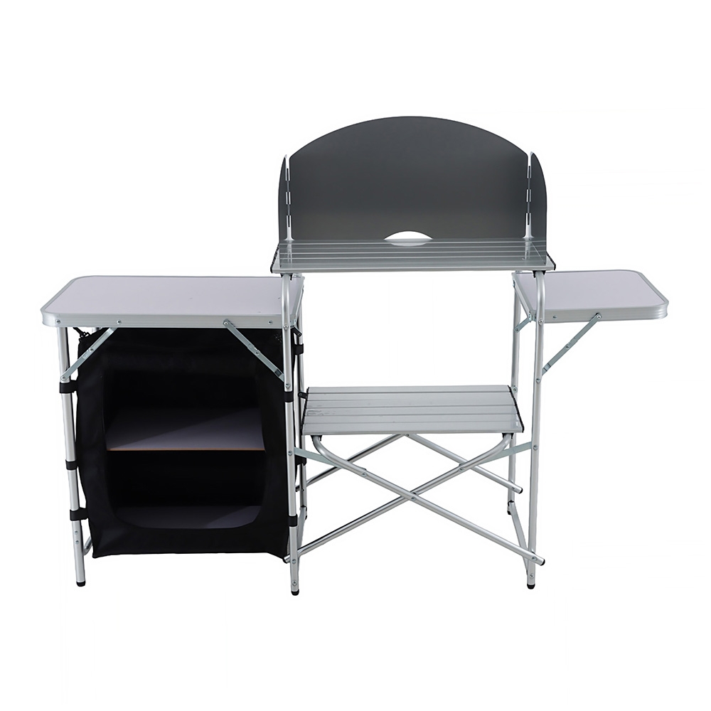 Portable Folding Camp Kitchen with Single Pantry