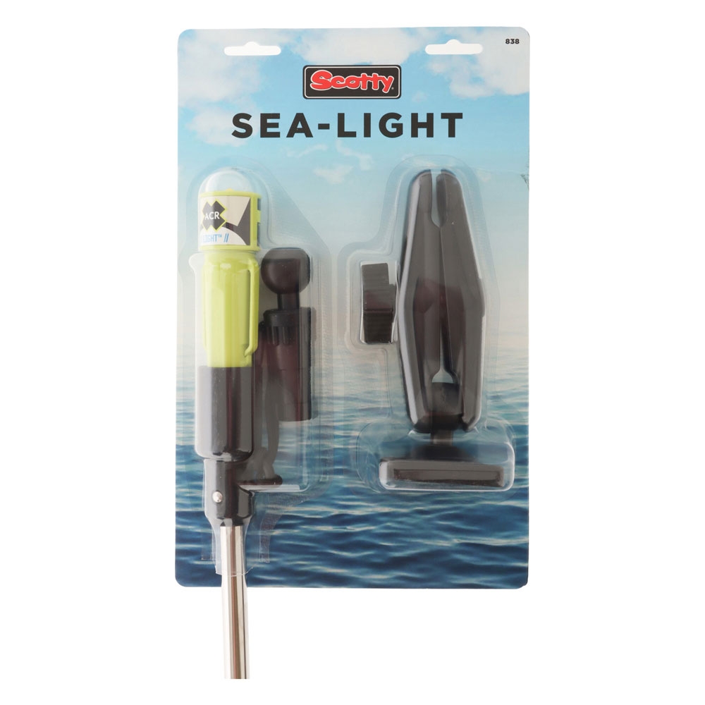 Scotty 838 LED Sea Light with Fold Down Pole Ball Mount