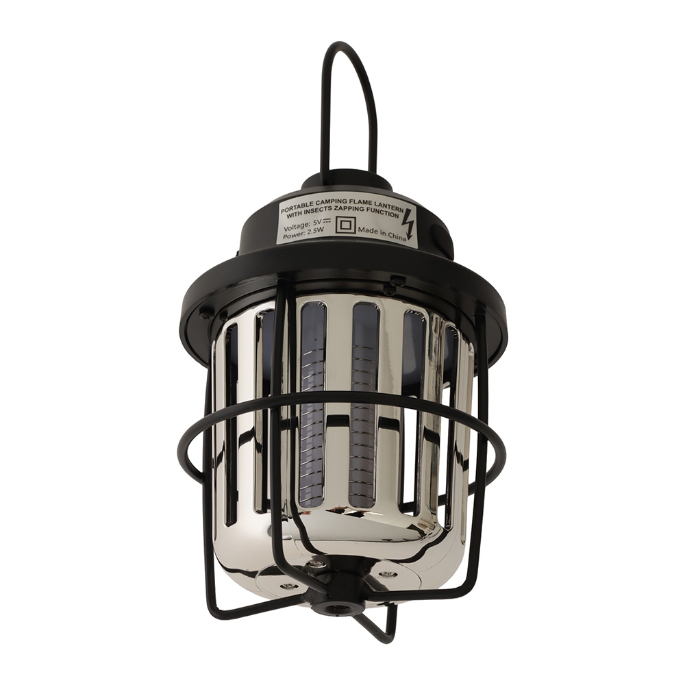 Rechargeable LED Flamelight Repeller Lantern with Mosquito Zapper 2.5W 5V