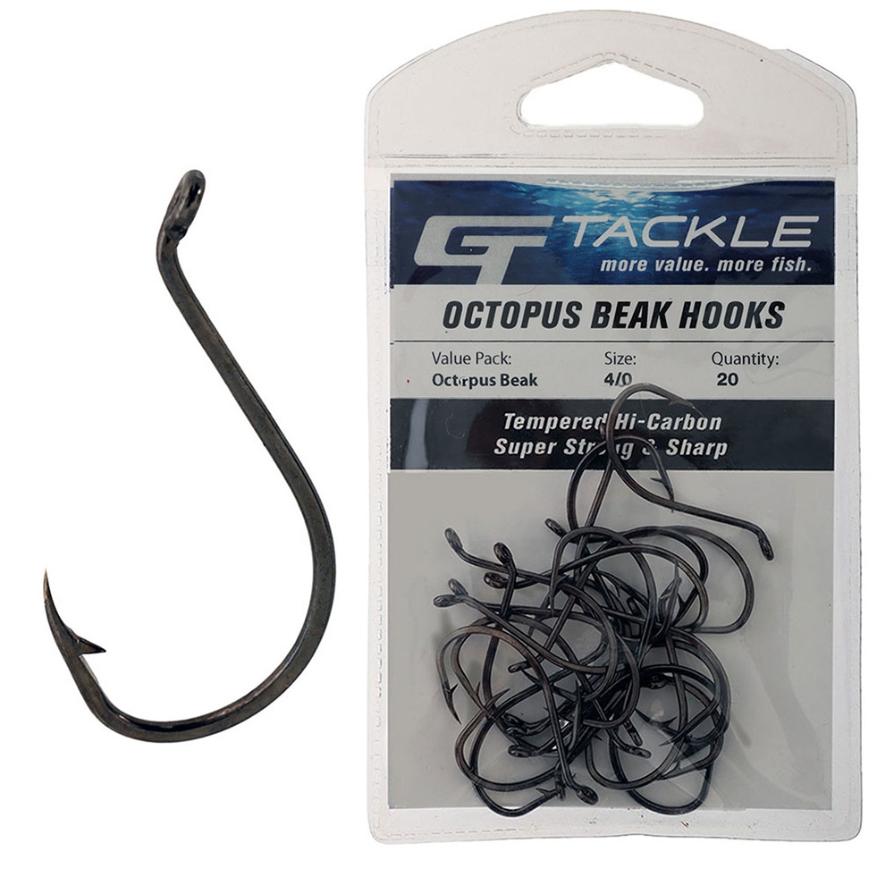 GT Tackle Hi-Carbon Octopus Hooks Value Pack 4/0 Qty 20