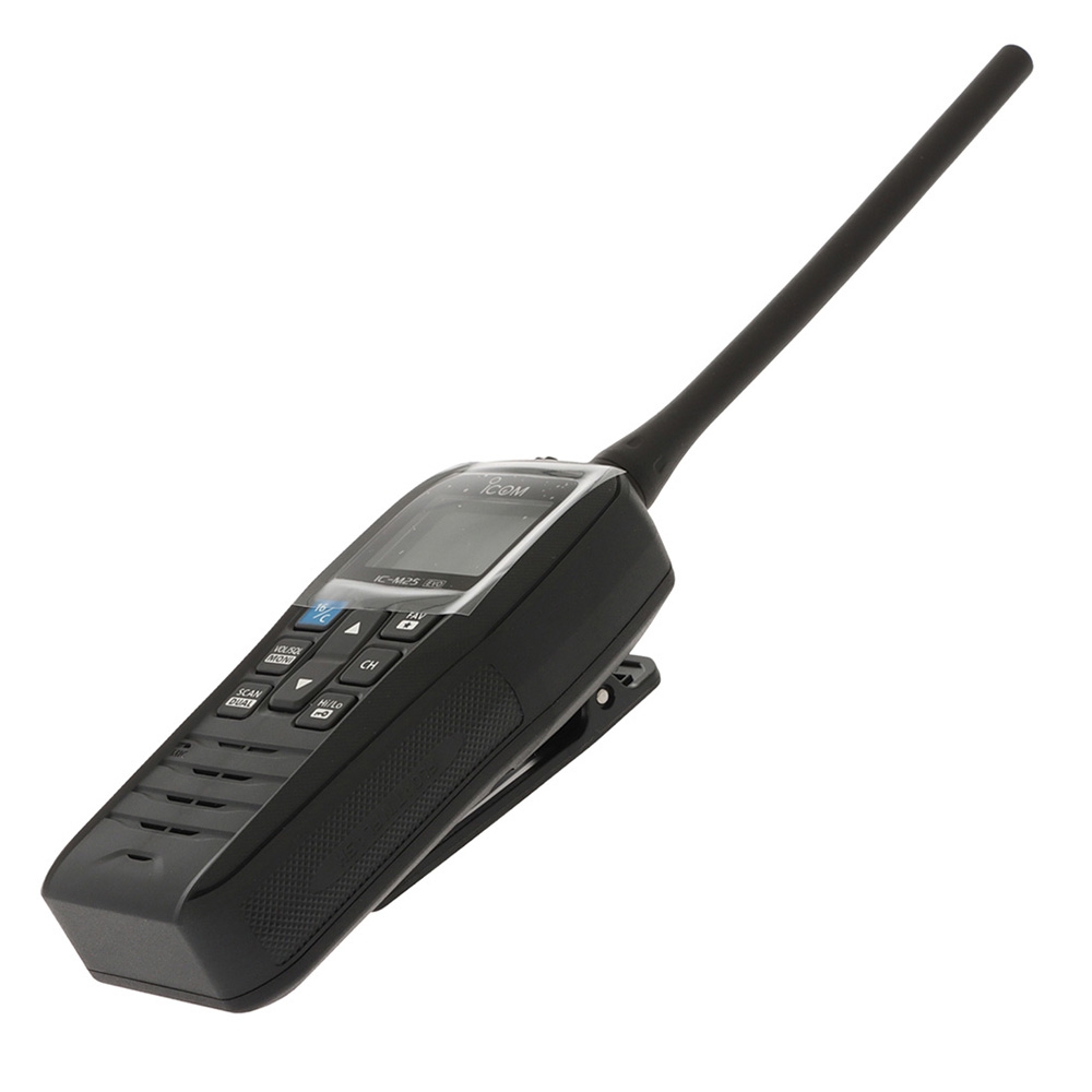 Icom IC-M25 EVO Floating Handheld VHF Radio with Eco Mode Black