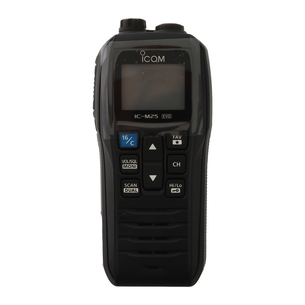 Icom IC-M25 EVO Floating Handheld VHF Radio with Eco Mode Black