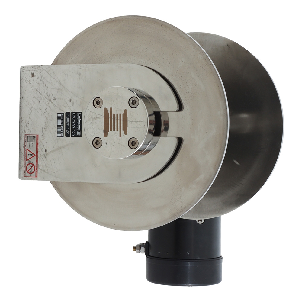 Lofrans Drum Winch with Installation Kit 1000W 12V 300mm