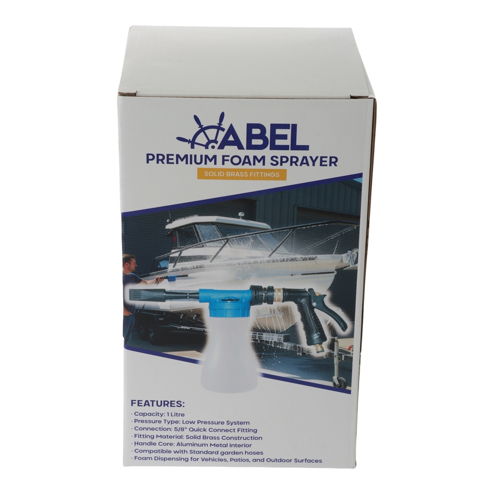Abel Premium Low-Pressure Foam Wash Gun Sprayer - Garden Hose Fit