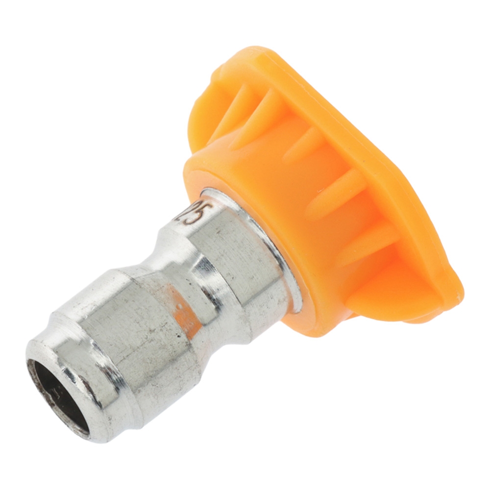 High-Reach Water Blaster Nozzle Tip 1/4-inch Quick-Connect Orange 2-Pack