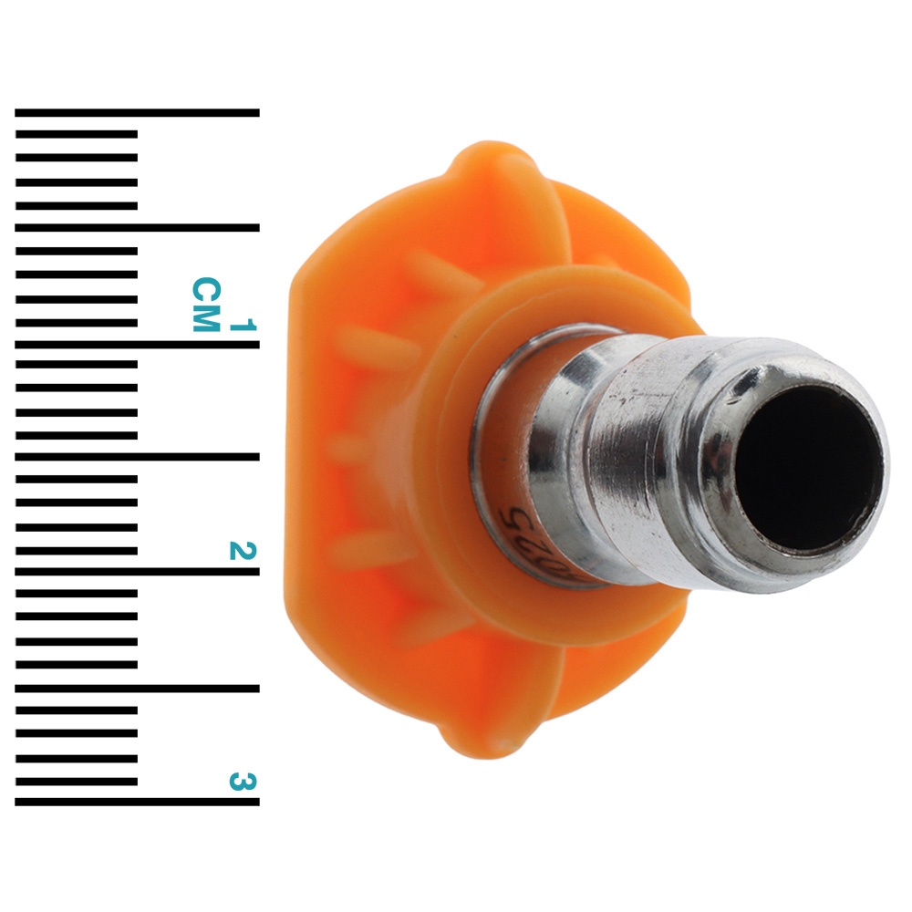 High-Reach Water Blaster Nozzle Tip 1/4-inch Quick-Connect Orange 2-Pack