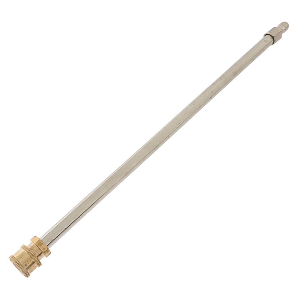 Stainless Steel Water Blaster Extension Wand with 1/4-inch Brass Quick-Connect 40cm