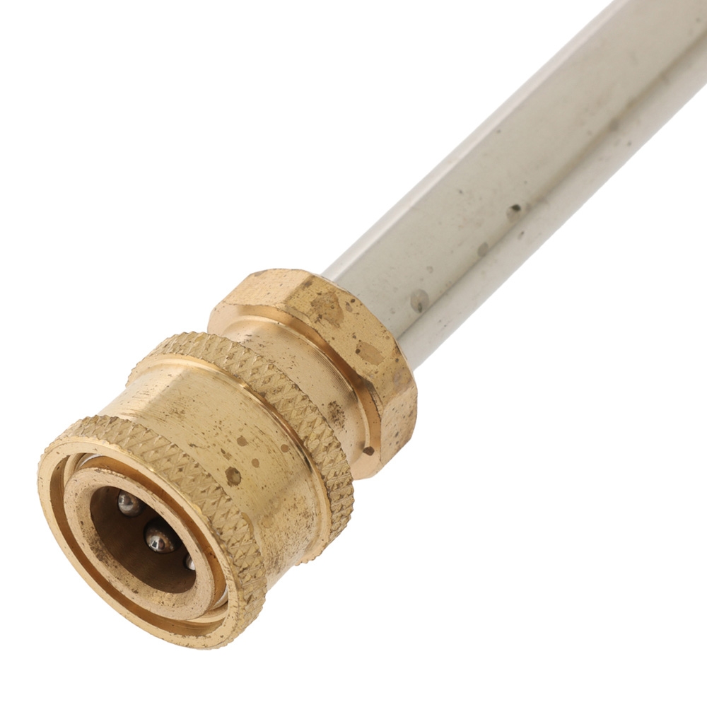 Stainless Steel Water Blaster Extension Wand with 1/4-inch Brass Quick-Connect 40cm