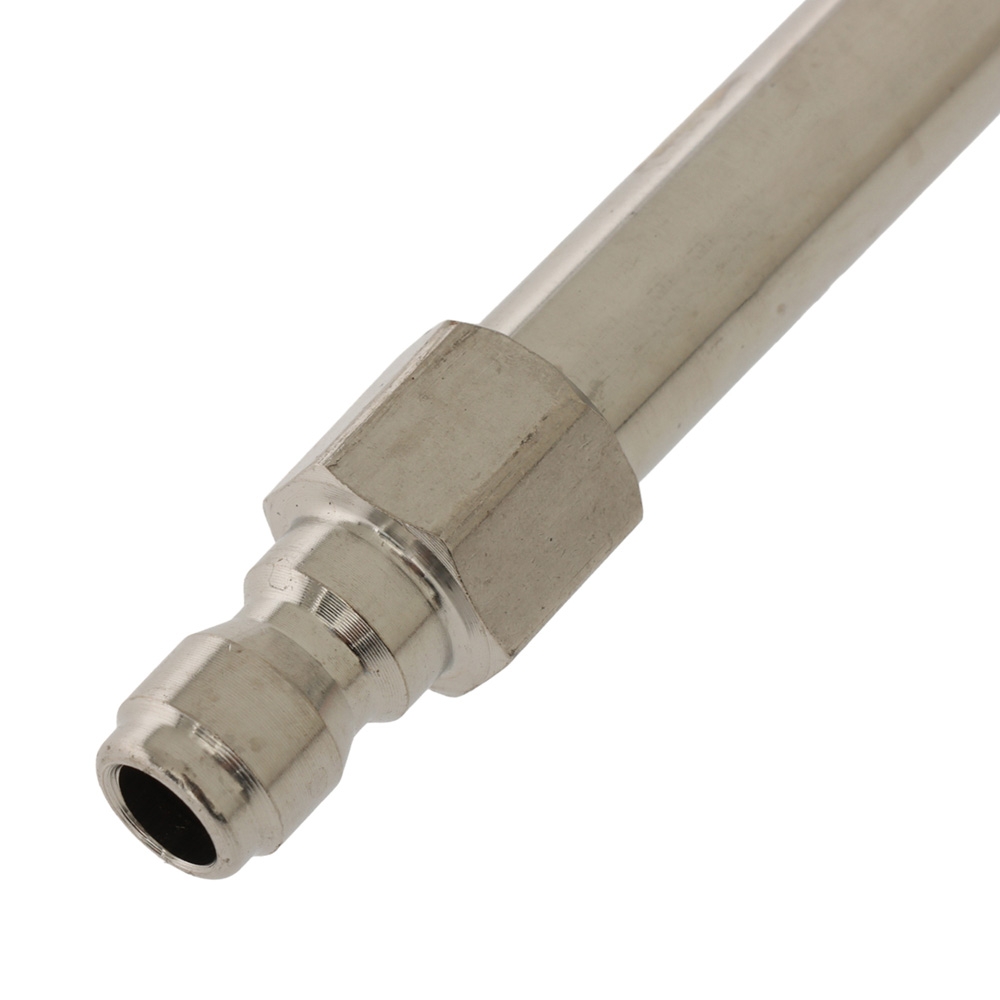 Stainless Steel Water Blaster Extension Wand with 1/4-inch Brass Quick-Connect 40cm