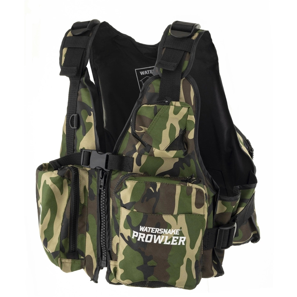 Watersnake Prowler Kayak Level 50S PFD Adult Life Jacket Camo