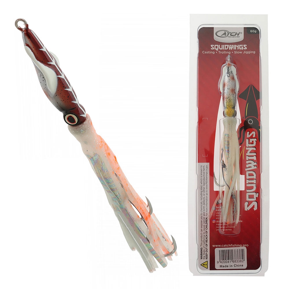 Catch Squidwings Inchiku Skirted Jig 60g Dark Shadow