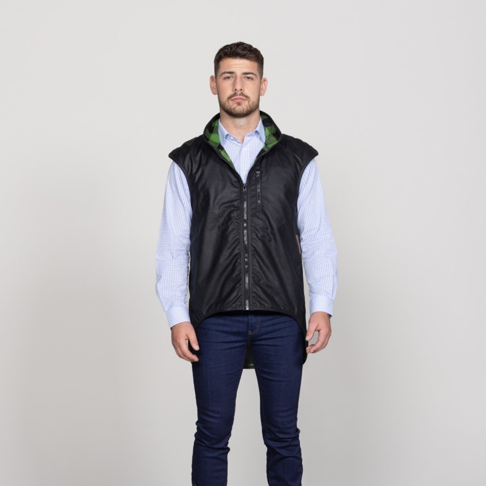 Styx Mill Oilskin Wool Lined Province Vest