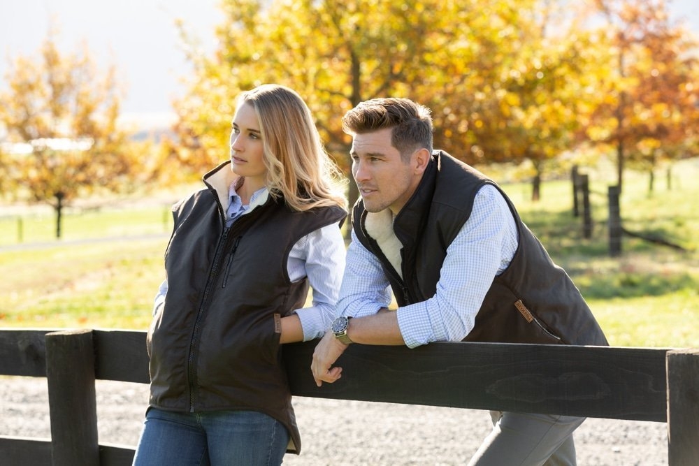 Styx Mill Oilskin Shearling Lined Vest