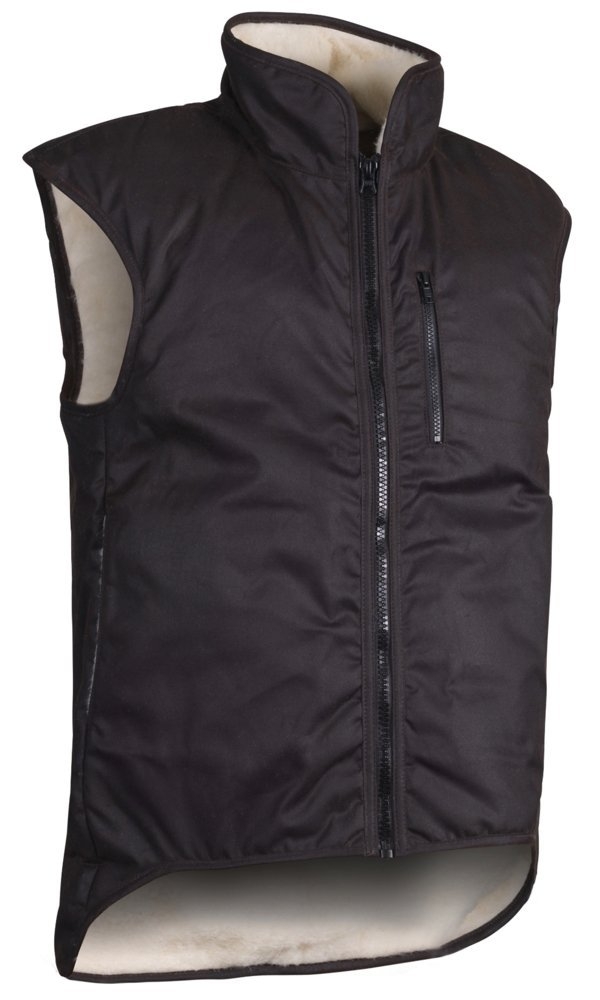 Styx Mill Oilskin Shearling Lined Vest