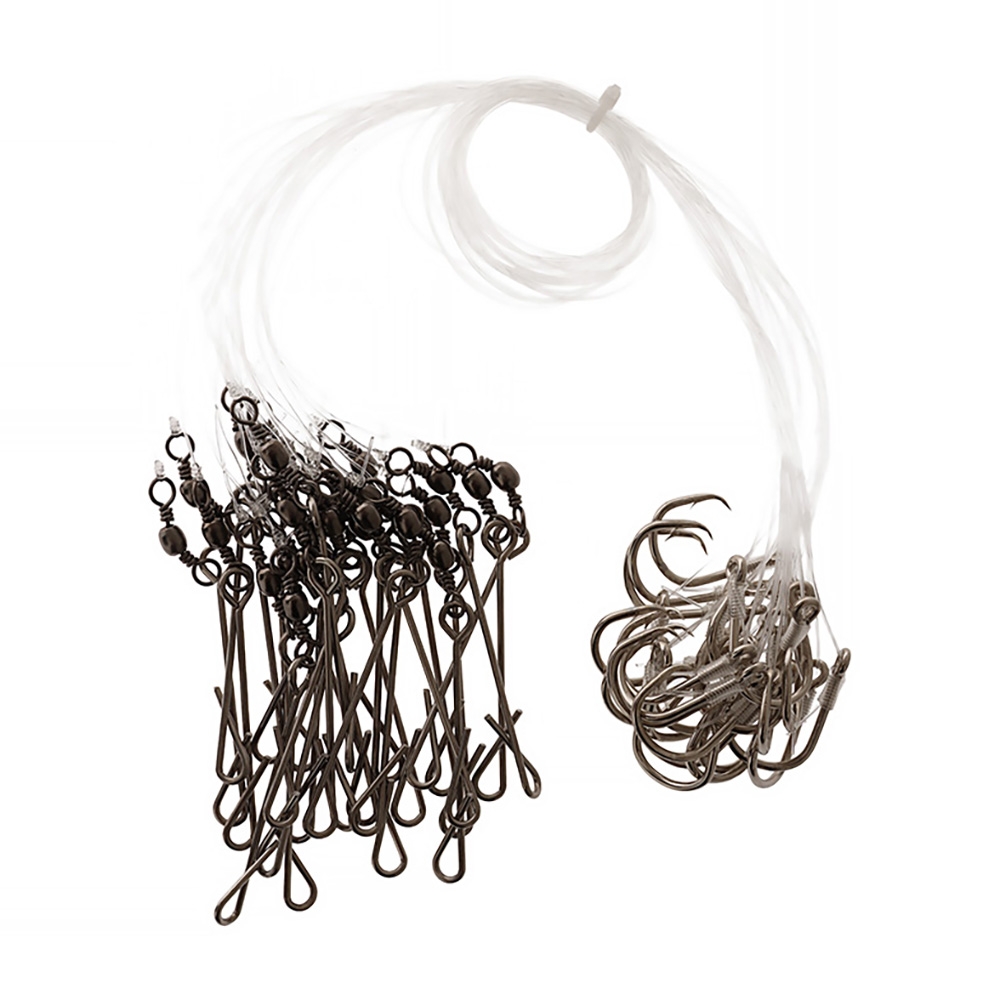 Bite Longline Traces with Standard Clip 50cm Qty 25 