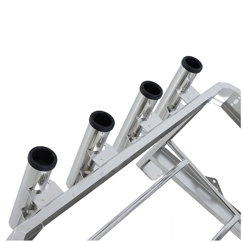 Stainless Steel Jet Ski Chilly Bin Rack Kit with 4 Fishing Rod Holders ...