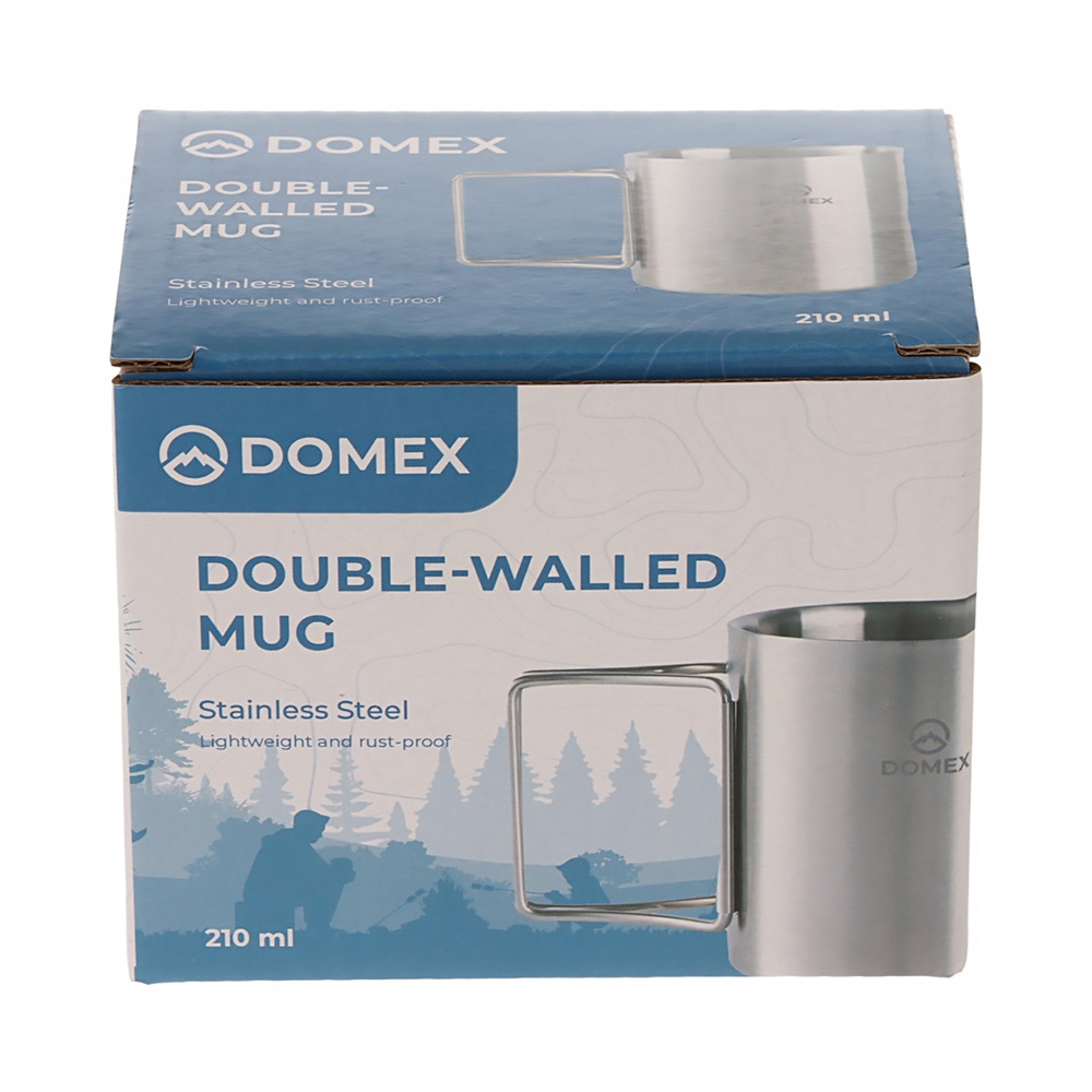 Domex Double Wall Stainless Steel Mug 210ml