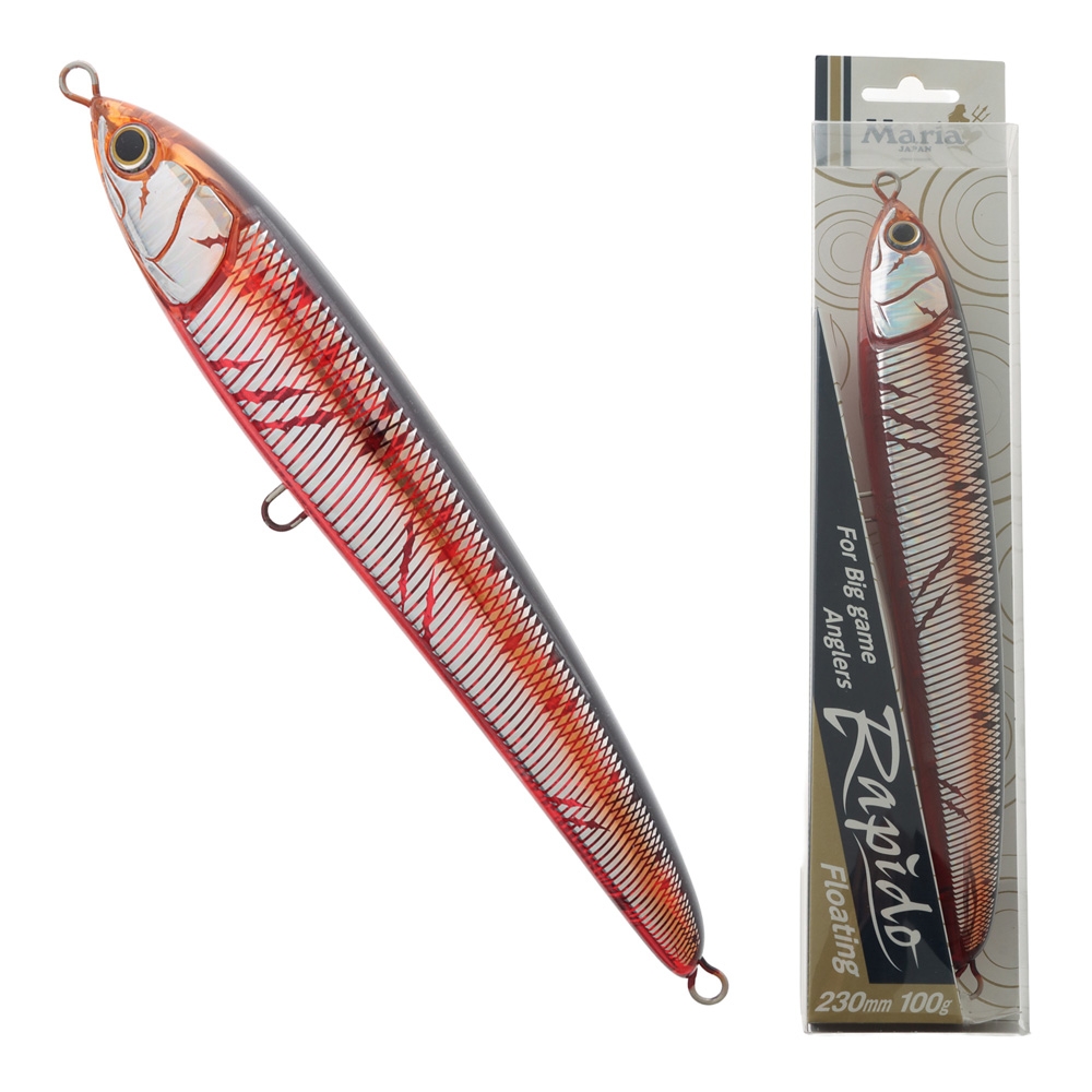 Maria Rapido F230 Floating Pencil Stickbait 230mm 100g Bloody Pilchard