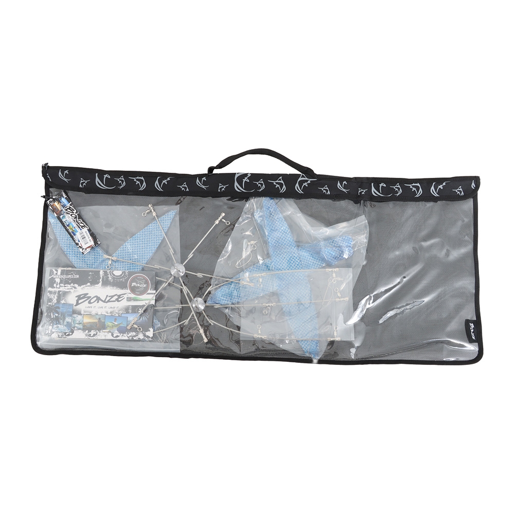 Bonze 18-Bait 2-Tier Flap Skirt Dredge Teaser Blue/Silver