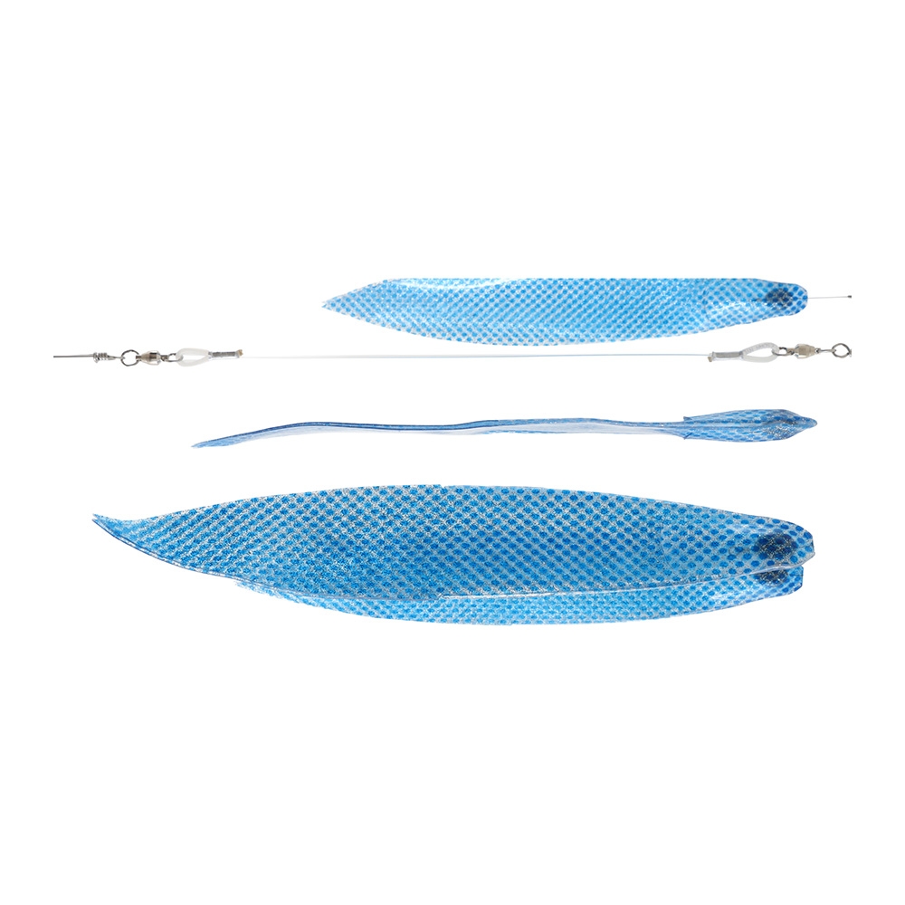 Bonze 18-Bait 2-Tier Flap Skirt Dredge Teaser Blue/Silver