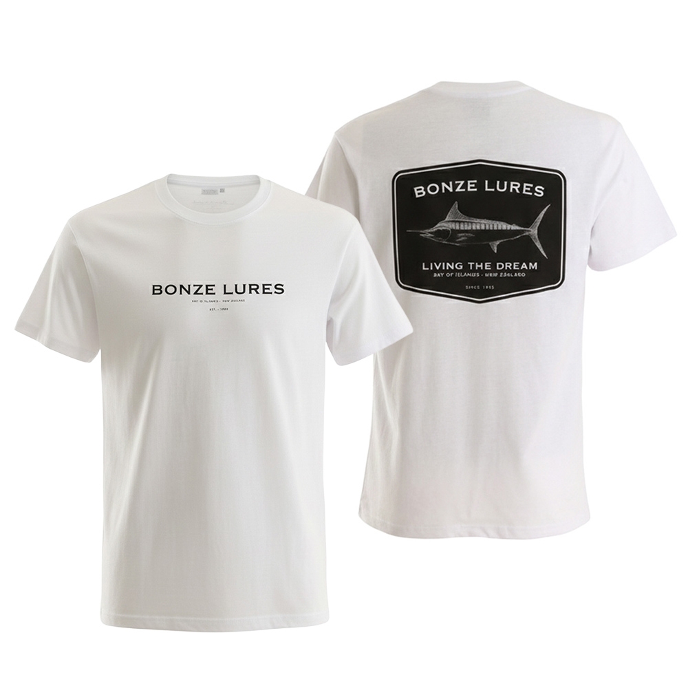 Bonze 2026 Living The Dream Mens T-Shirt White