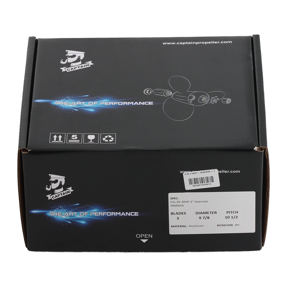 Aluminium 3-Blade Propeller for Yamaha Outboard 20-30HP 9 7/8in Dia x 10 1/2in Pitch 