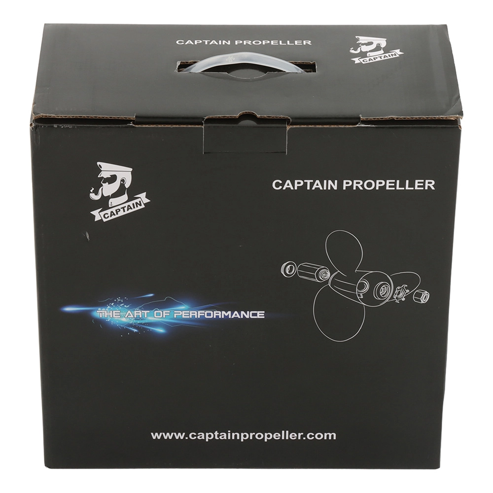 CAPTAIN Boat Propeller Stainless Steel 13x17(Hub Kits Included) Fit Yamaha Engines 60 75 90 100 115 125 HP, 15 Spline Tooth Outboard Motor Prop, RH