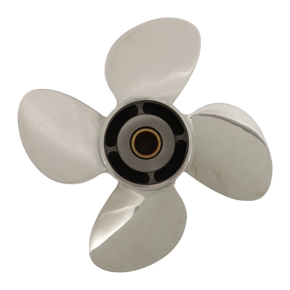 Stainless Steel 4-Blade Propeller for Yamaha Outboard 150-300HP 14 1/2in Diameter x 15 Pitch