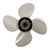 Stainless Steel 4-Blade Propeller for Yamaha Outboard 150-300HP 14 1/2in Diameter x 15 Pitch