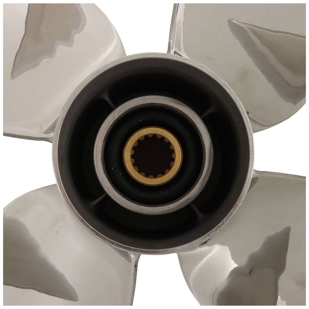  Stainless Steel 4-Blade Propeller for Yamaha Outboard 50-130HP