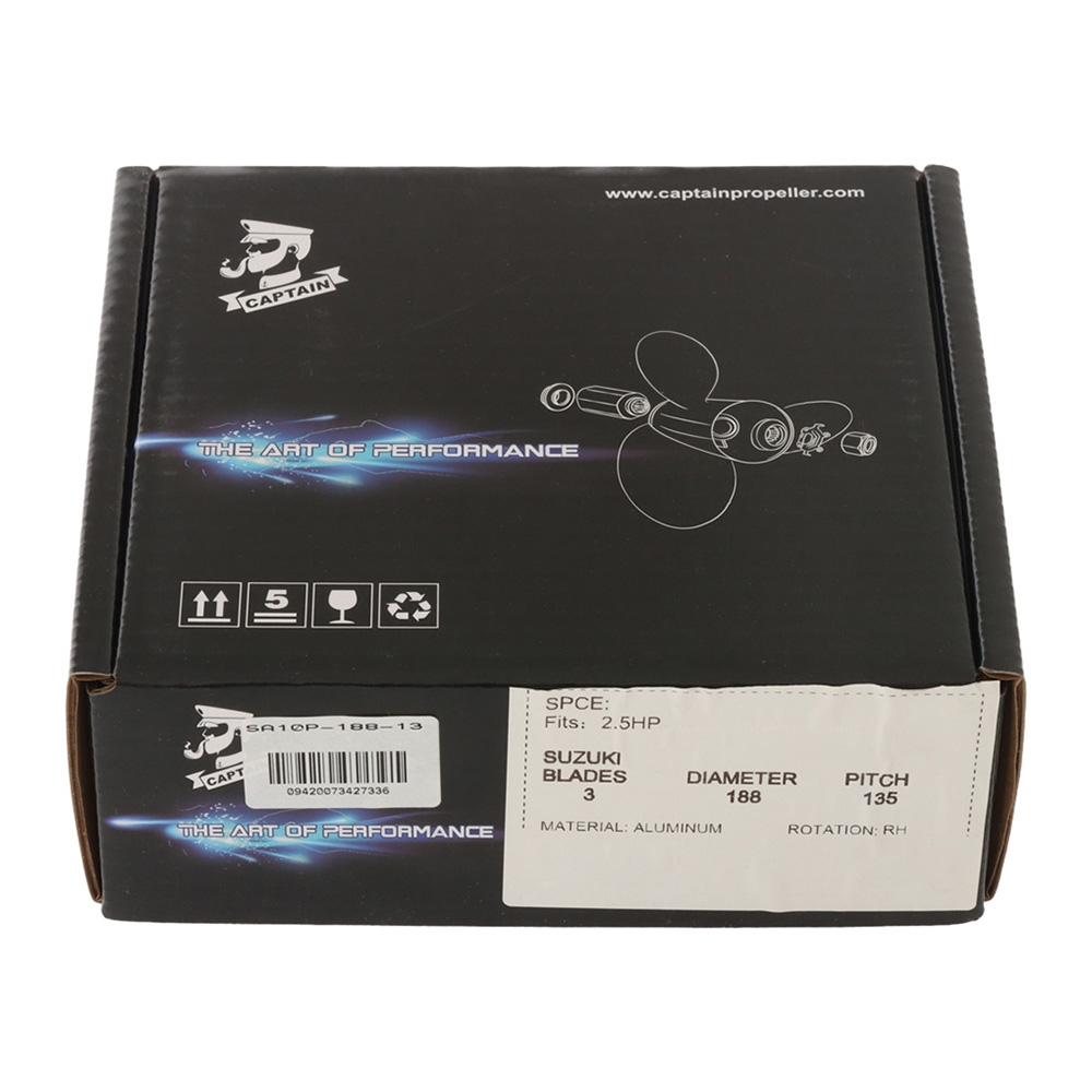 Alloy 3-Blade Propeller for Suzuki Outboard 2.5-3.5HP 7 3/8in Dia x 5 3/8 Pitch