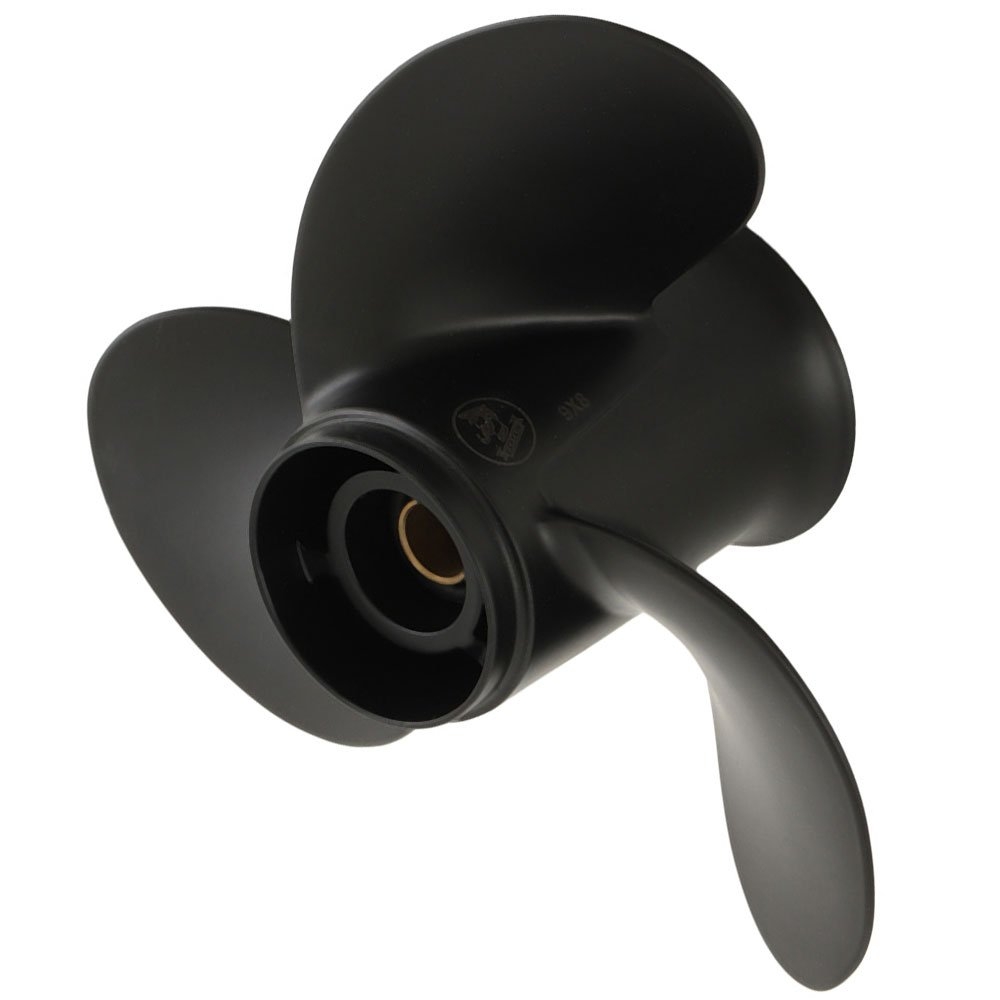 Captain Marine Aluminium Alloy 3-Blade Propeller For Mercury 6-15HP Outboard 9 x 8in